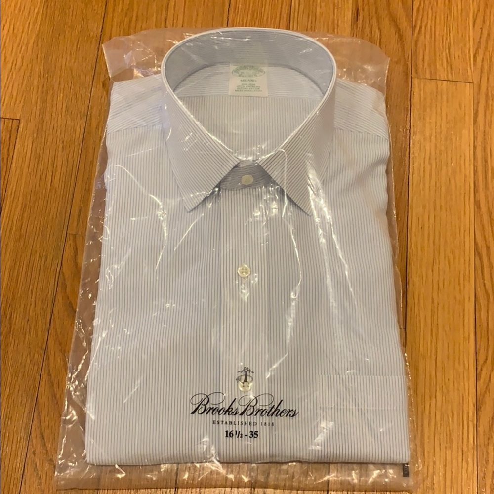 Brooks Brothers Men’s Milano Dress Shirt 16.5x35